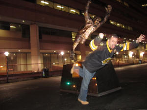 Bobby Orr Statue - TD Garden, Boston Bruins