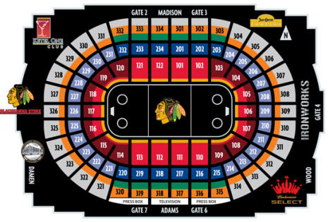 United Center Hockey Seating Chart