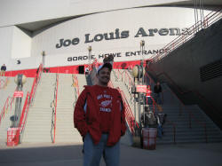 Hans Steiniger at Joe Louis Arena in Detroit